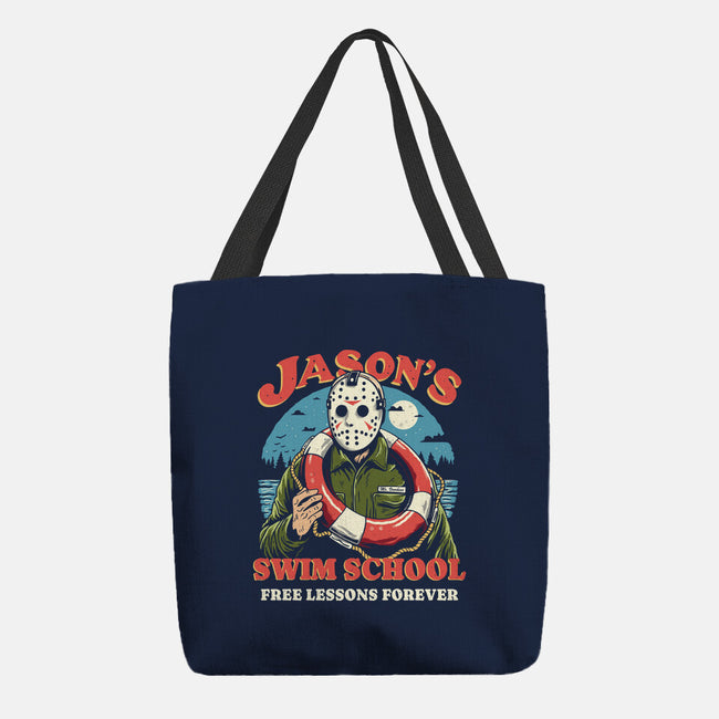 Jason's Swim School-None-Basic Tote-Bag-Marinho