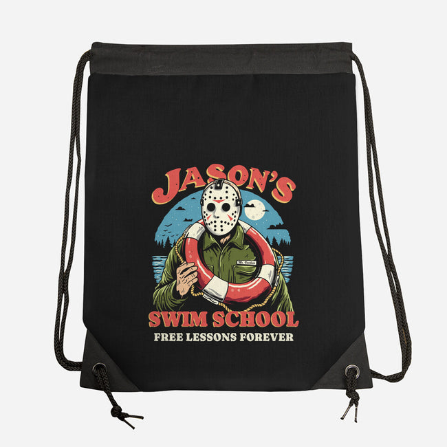 Jason's Swim School-None-Drawstring-Bag-Marinho