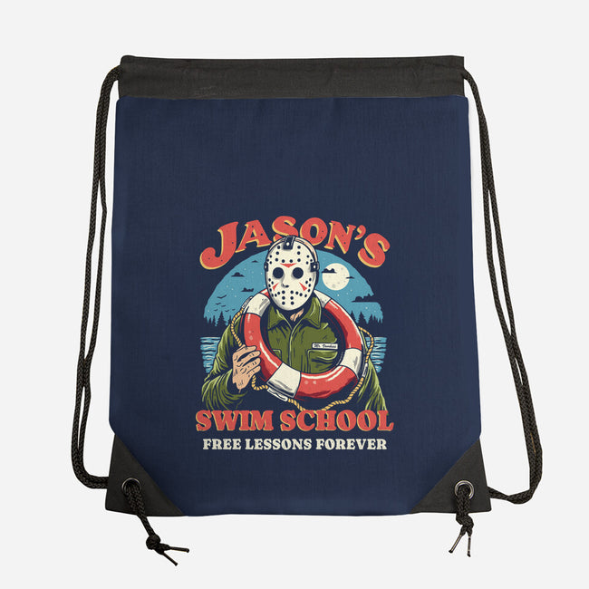 Jason's Swim School-None-Drawstring-Bag-Marinho