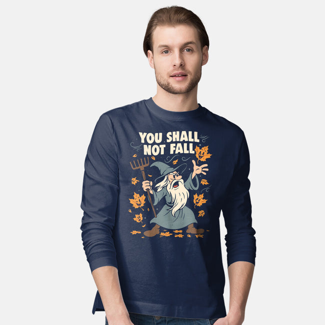 You Shall Not Fall-Mens-Long Sleeved-Tee-Marinho