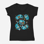 Chinese Tiger-Womens-V-Neck-Tee-Vallina84