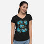 Chinese Tiger-Womens-V-Neck-Tee-Vallina84