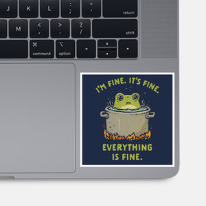 A Slow Boil-None-Glossy-Sticker-kg07