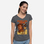 Rebellion Rising-Womens-V-Neck-Tee-GedWorks