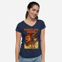 Rebellion Rising-Womens-V-Neck-Tee-GedWorks