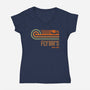 Retro Vintage Arcade-Womens-V-Neck-Tee-retrodivision
