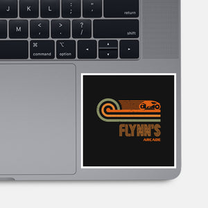 Retro Vintage Arcade-None-Glossy-Sticker-retrodivision