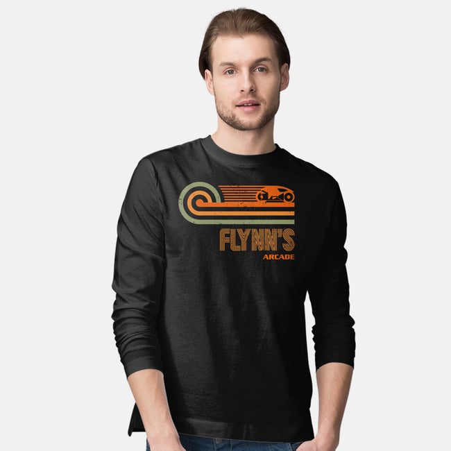 Retro Vintage Arcade-Mens-Long Sleeved-Tee-retrodivision