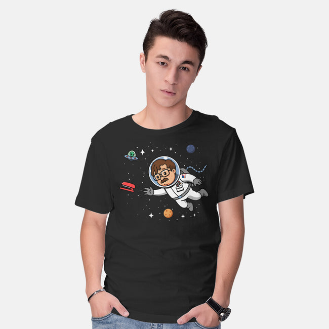 Outer Office Space-Mens-Basic-Tee-Boggs Nicolas