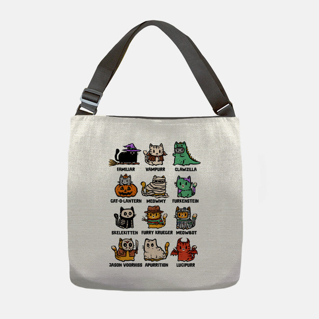 Trick Or Kitten-None-Adjustable Tote-Bag-kg07
