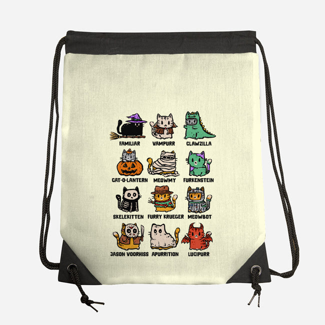Trick Or Kitten-None-Drawstring-Bag-kg07