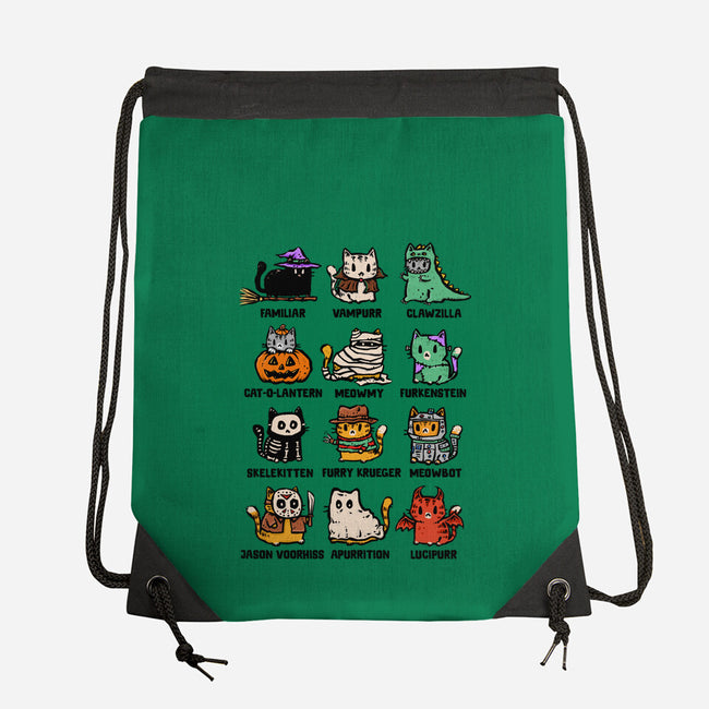 Trick Or Kitten-None-Drawstring-Bag-kg07