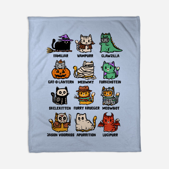 Trick Or Kitten-None-Fleece-Blanket-kg07