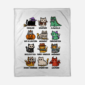 Trick Or Kitten-None-Fleece-Blanket-kg07