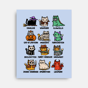 Trick Or Kitten-None-Stretched-Canvas-kg07