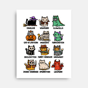 Trick Or Kitten-None-Stretched-Canvas-kg07