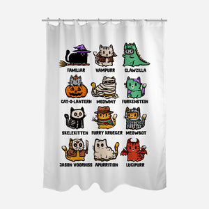 Trick Or Kitten-None-Polyester-Shower Curtain-kg07