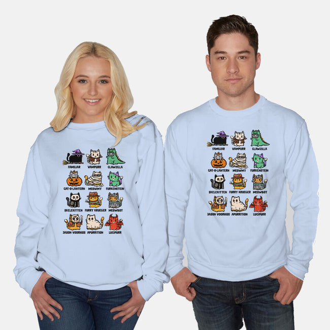 Trick Or Kitten-Unisex-Crew Neck-Sweatshirt-kg07