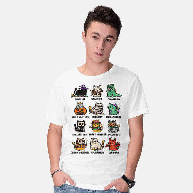 Trick Or Kitten-Mens-Basic-Tee-kg07