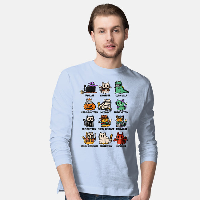 Trick Or Kitten-Mens-Long Sleeved-Tee-kg07