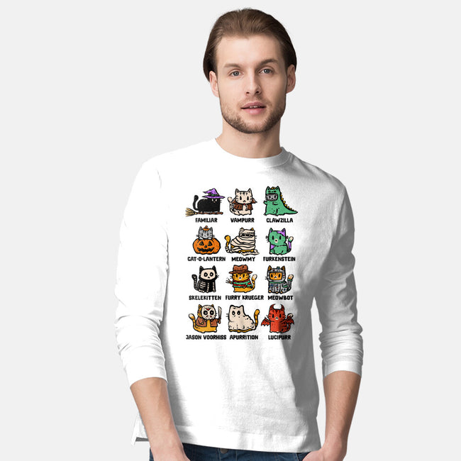 Trick Or Kitten-Mens-Long Sleeved-Tee-kg07