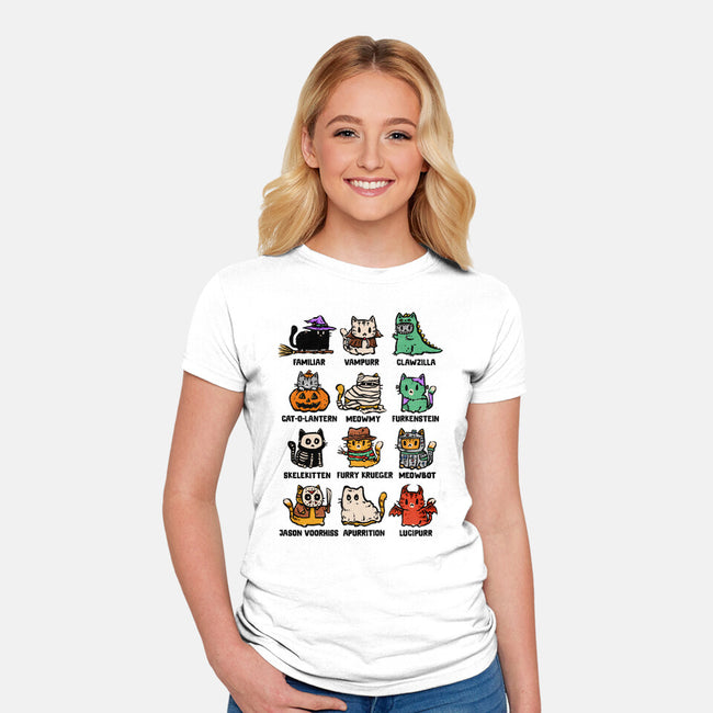 Trick Or Kitten-Womens-Fitted-Tee-kg07
