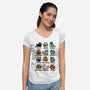 Trick Or Kitten-Womens-V-Neck-Tee-kg07