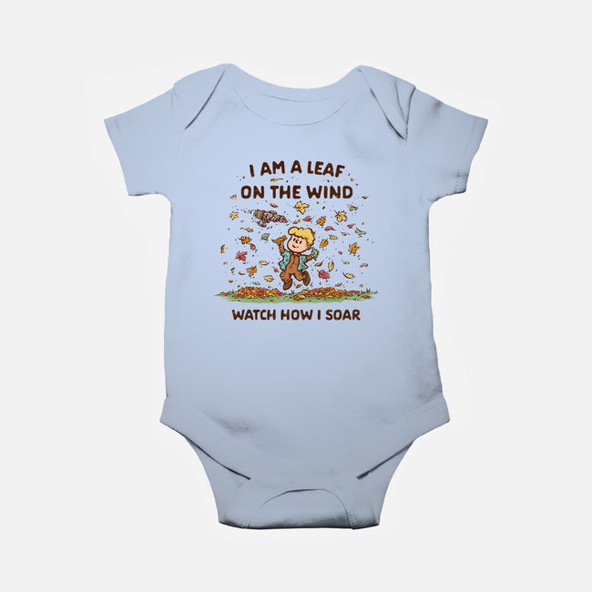 Autumn Leaves On The Wind-Baby-Basic-Onesie-kg07