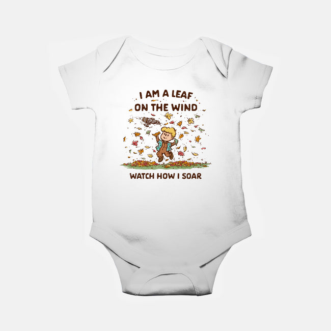Autumn Leaves On The Wind-Baby-Basic-Onesie-kg07