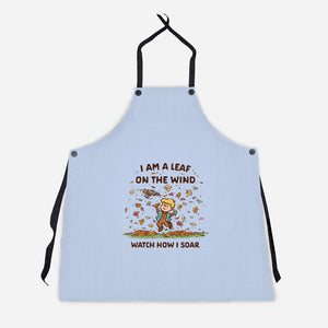 Autumn Leaves On The Wind-Unisex-Kitchen-Apron-kg07