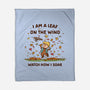 Autumn Leaves On The Wind-None-Fleece-Blanket-kg07