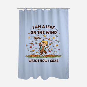 Autumn Leaves On The Wind-None-Polyester-Shower Curtain-kg07