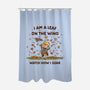 Autumn Leaves On The Wind-None-Polyester-Shower Curtain-kg07