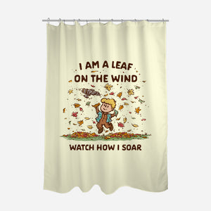 Autumn Leaves On The Wind-None-Polyester-Shower Curtain-kg07