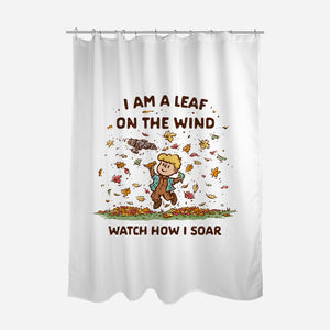 Autumn Leaves On The Wind-None-Polyester-Shower Curtain-kg07