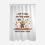 Autumn Leaves On The Wind-None-Polyester-Shower Curtain-kg07