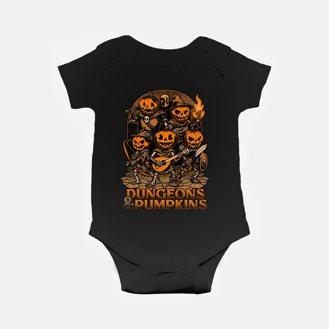 Dungeon Pumpkin RPG-Baby-Basic-Onesie-Studio Mootant