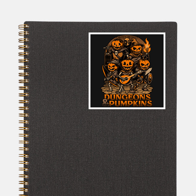 Dungeon Pumpkin RPG-None-Glossy-Sticker-Studio Mootant