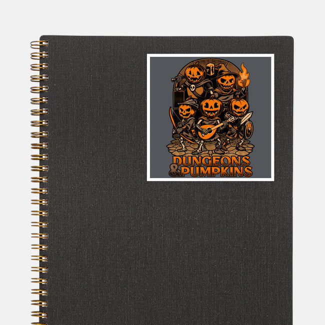 Dungeon Pumpkin RPG-None-Glossy-Sticker-Studio Mootant