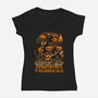 Dungeon Pumpkin RPG-Womens-V-Neck-Tee-Studio Mootant