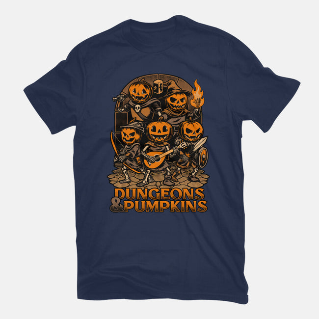 Dungeon Pumpkin RPG-Mens-Basic-Tee-Studio Mootant