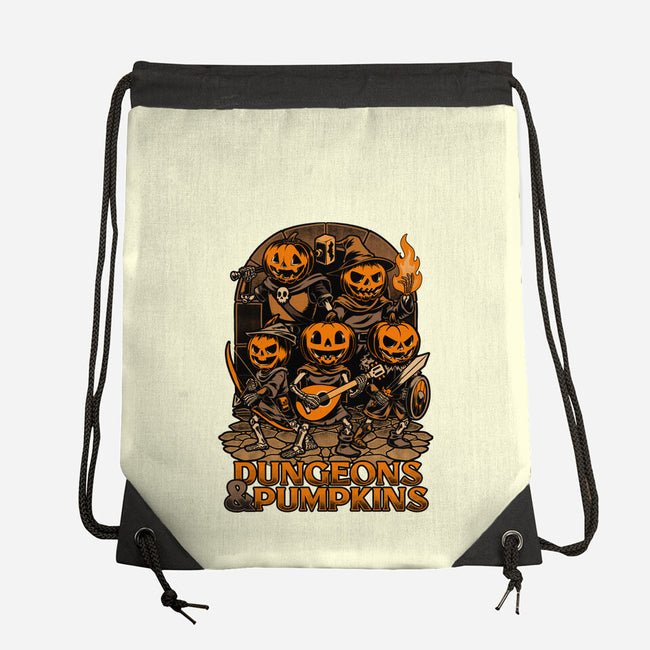 Dungeon Pumpkin RPG-None-Drawstring-Bag-Studio Mootant