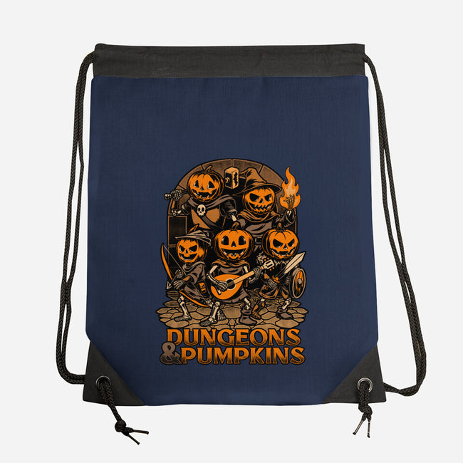 Dungeon Pumpkin RPG-None-Drawstring-Bag-Studio Mootant