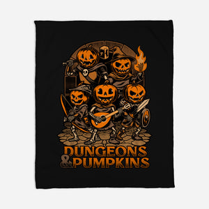 Dungeon Pumpkin RPG-None-Fleece-Blanket-Studio Mootant
