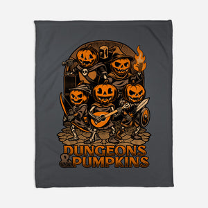 Dungeon Pumpkin RPG-None-Fleece-Blanket-Studio Mootant