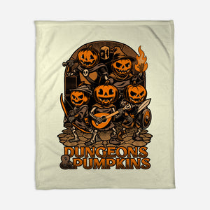 Dungeon Pumpkin RPG-None-Fleece-Blanket-Studio Mootant