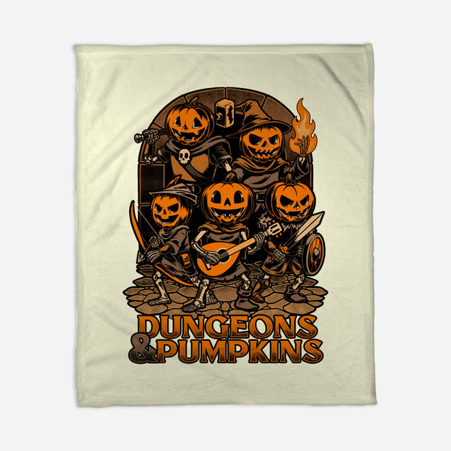 Dungeon Pumpkin RPG-None-Fleece-Blanket-Studio Mootant