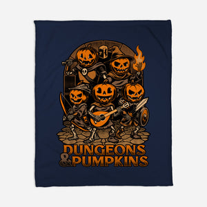 Dungeon Pumpkin RPG-None-Fleece-Blanket-Studio Mootant