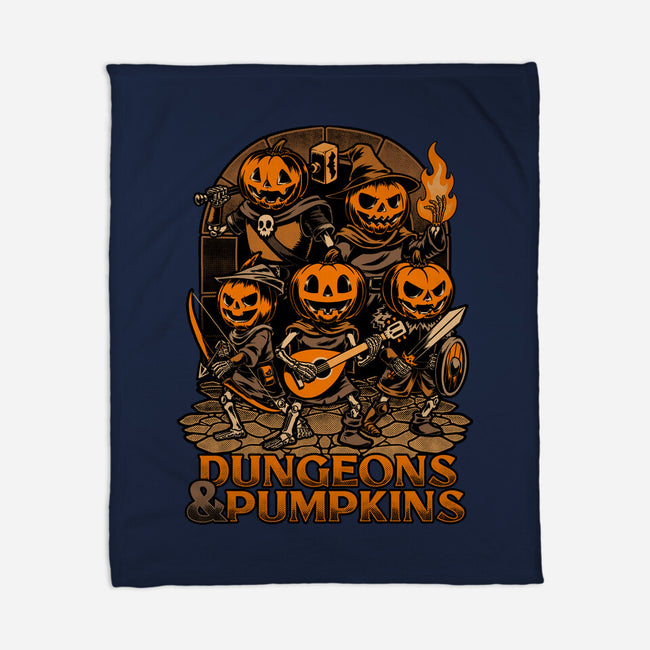 Dungeon Pumpkin RPG-None-Fleece-Blanket-Studio Mootant