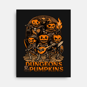 Dungeon Pumpkin RPG-None-Stretched-Canvas-Studio Mootant
